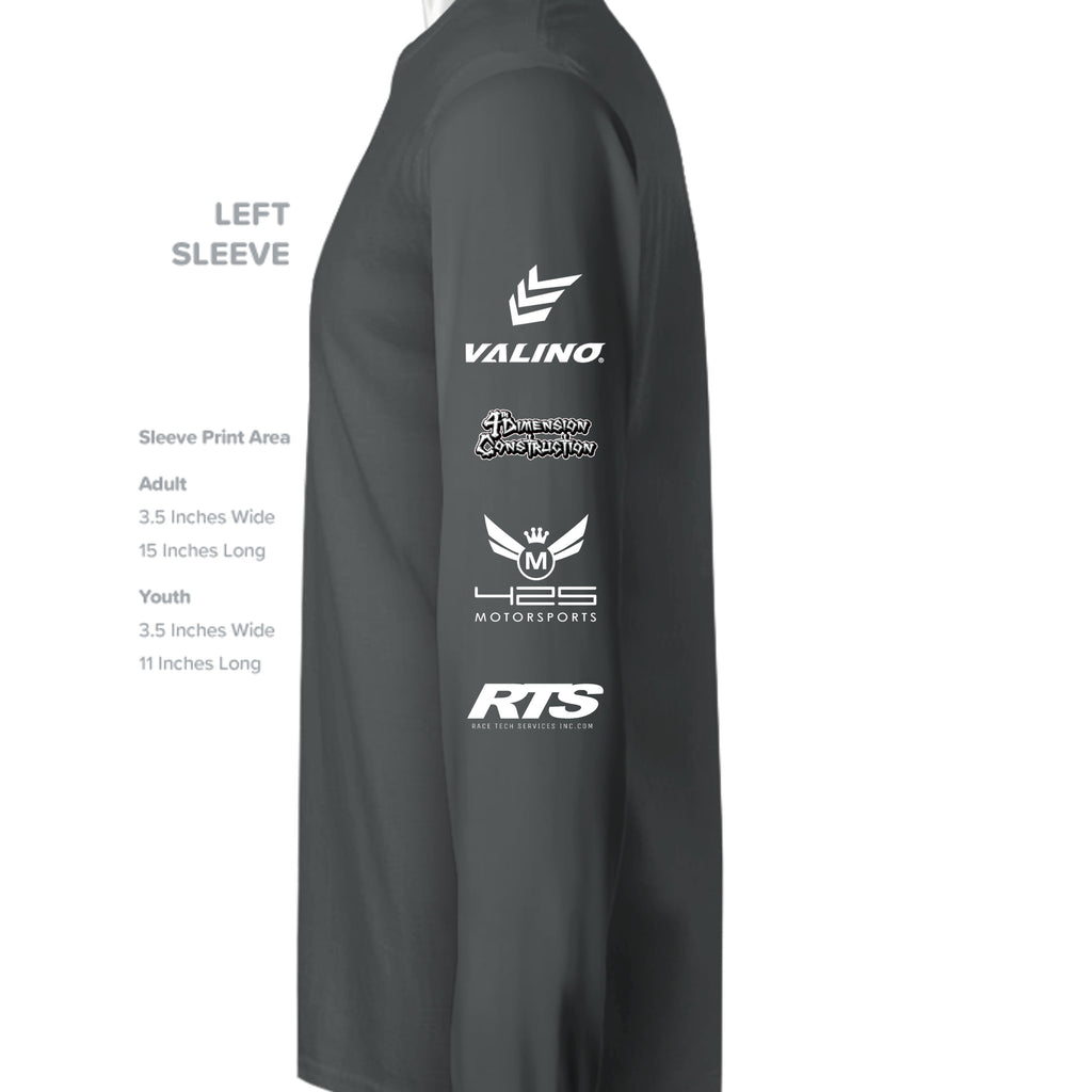 Charcoal Heather - SS3000 - SLEEVE_LEFT