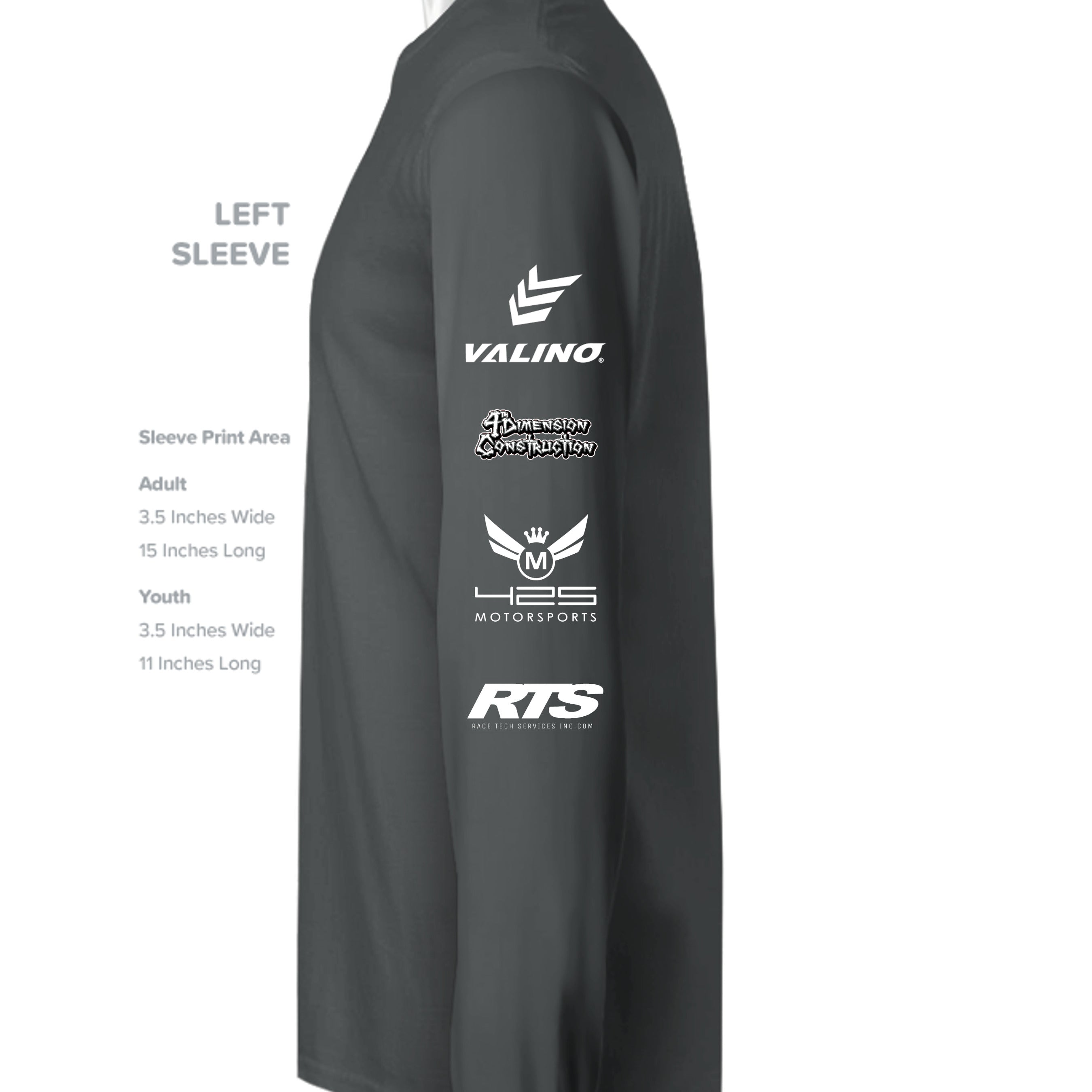 Charcoal Heather - SS3000 - SLEEVE_LEFT